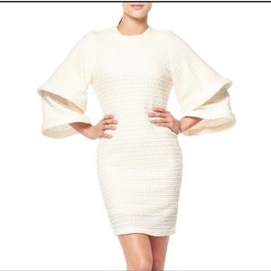 NWOT Garcia Bell Sleeve Ruffled Dress,  P2P 19"